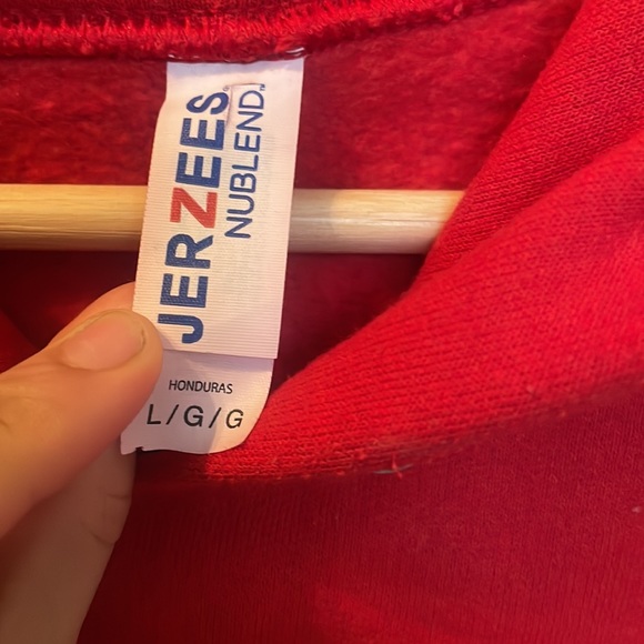 Red oversized hoodie - Picture 5 of 7